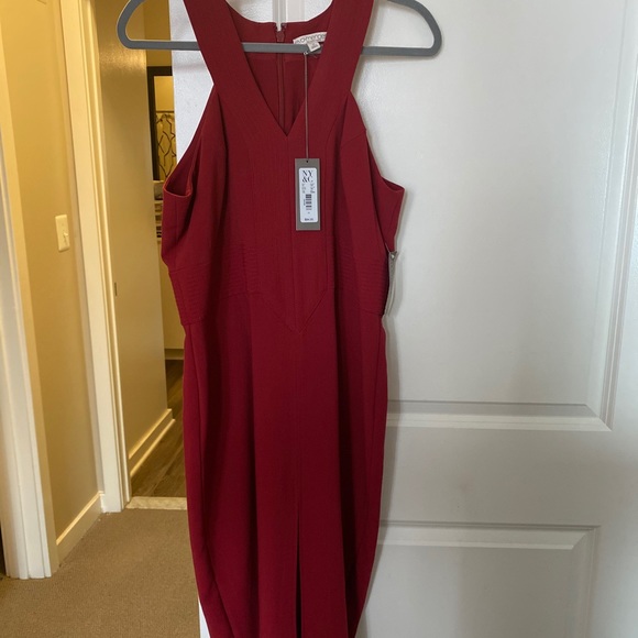 eva mendes for New York & Company Dresses & Skirts - Sleeveless Eva Mendes Maroon Cocktail/Work Dress